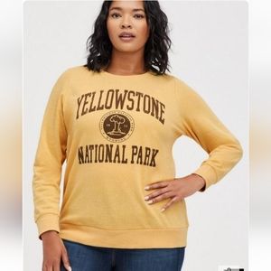 Torrid Yellowstone National Park long sleeve cozy fleece sweatshirt size 3X New